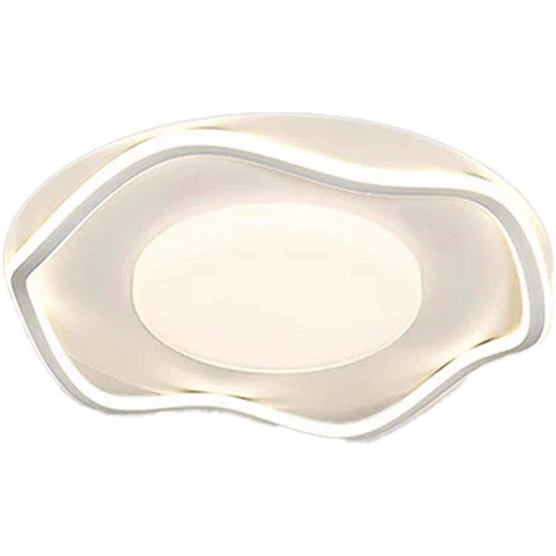 Lustra LED cu telecomanda MODERNO 77W, 2 Cercuri, lumina Rece/Calda/Neutra, Dimabila, Alb - imagine 4