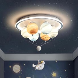 Lustra LED ASTRONAUT 60W, 6xE27, lumina Rece/Calda/Neutra, Alb