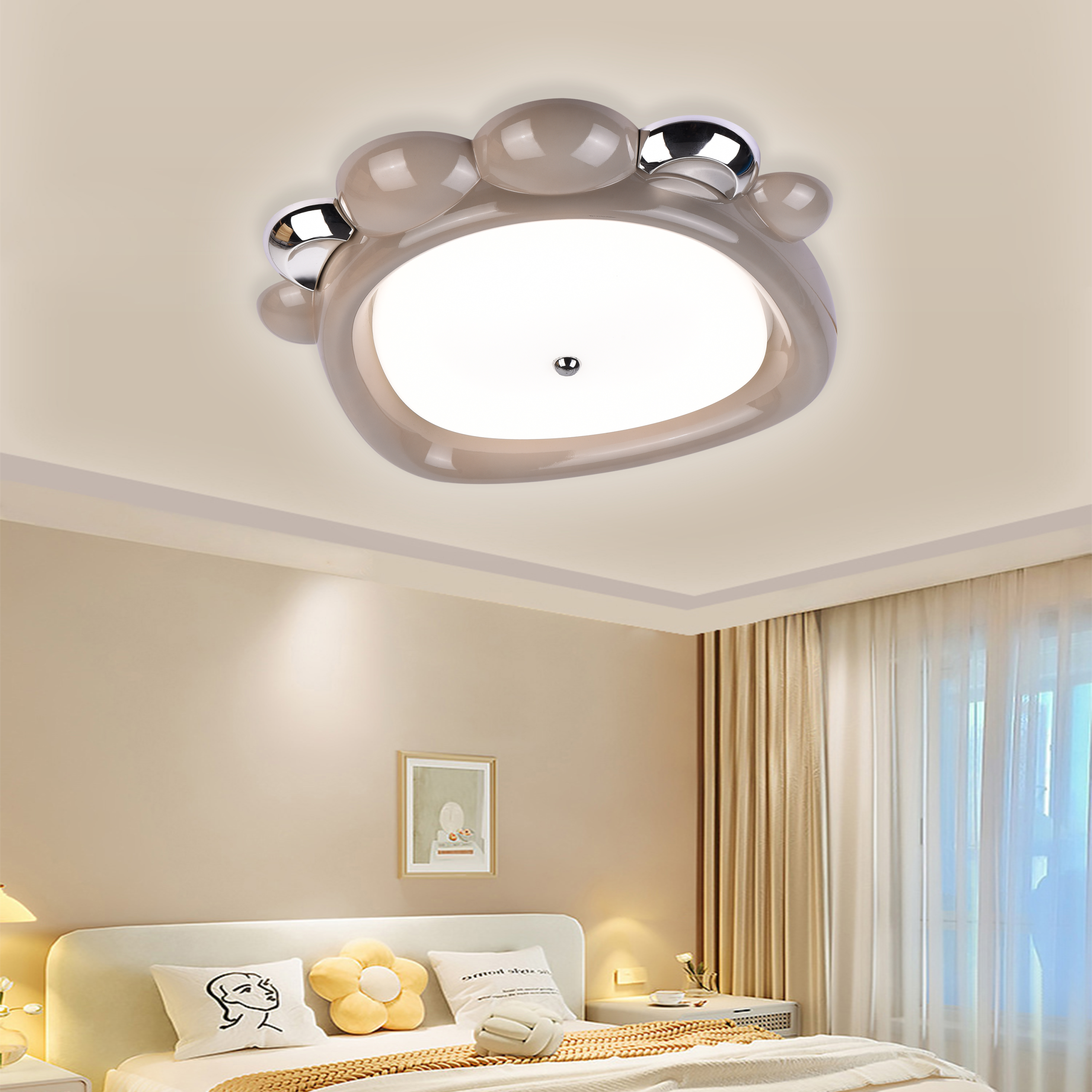 Lustra LED 8057BN, 41W, Acril Maro, Lumina 3000K/4000K/6000K