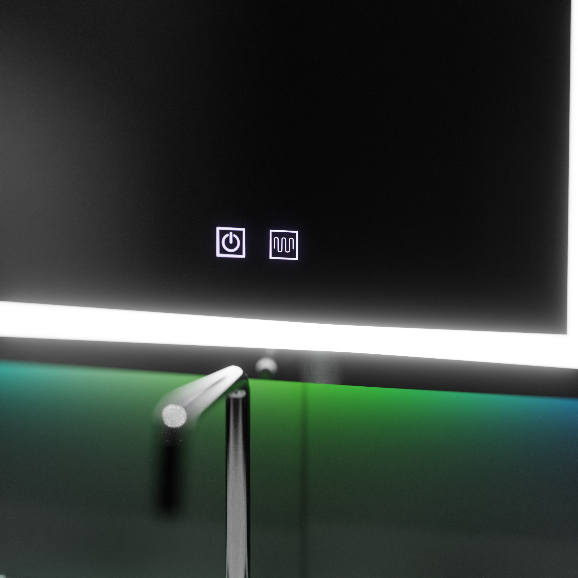 Oglinda LED Rectangulara 60X80cm, Spectrum Touch, RGB, Sistem Dezaburire - imagine 2