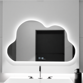 Oglinda LED Nor 60x40cm, Nuvola Touch, Sistem Dezaburire, Dimabila