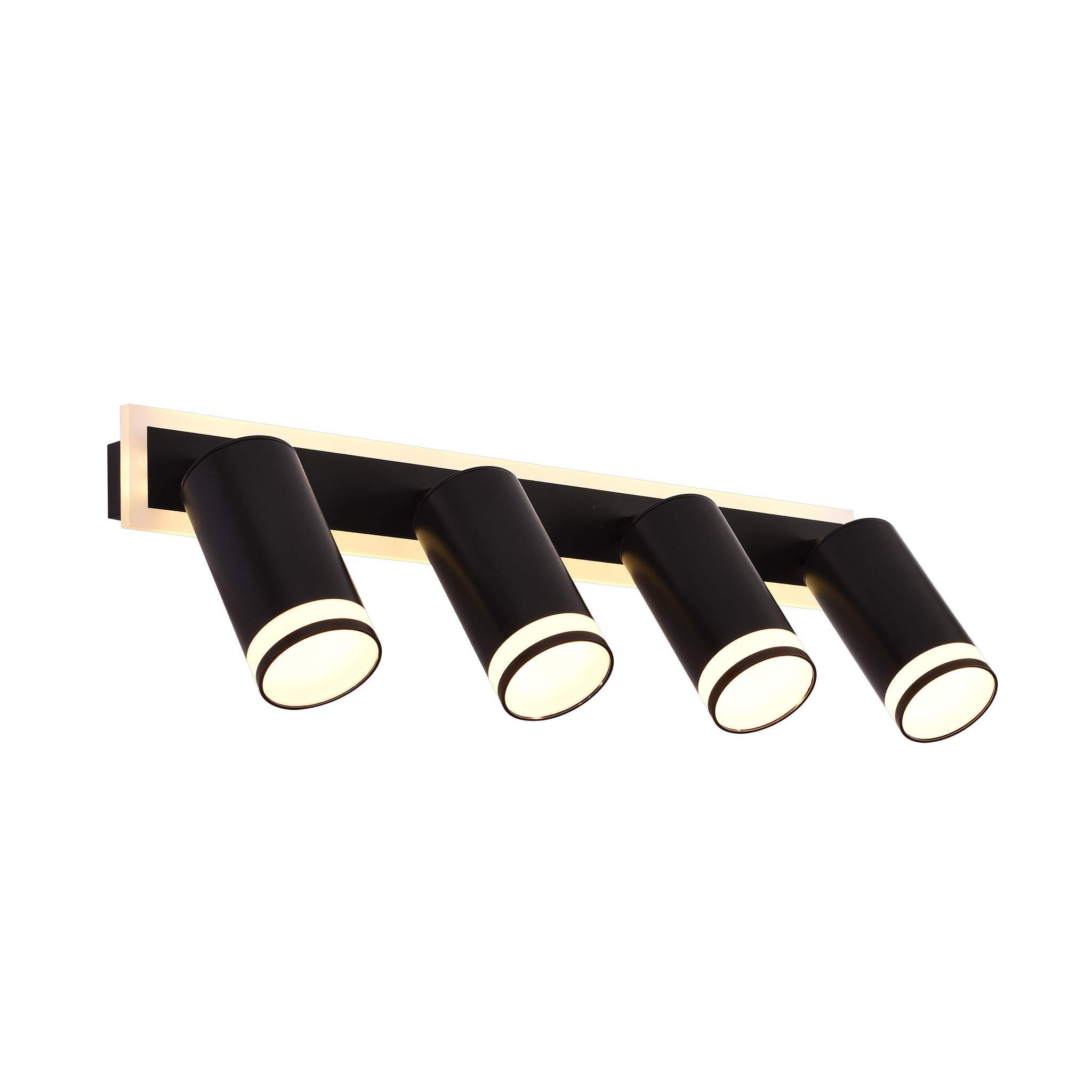 Lustra LED Ellen 46W Lumina Rece/Calda/Neutra Proiector Reglabil Acril si Metal Negru - imagine 4