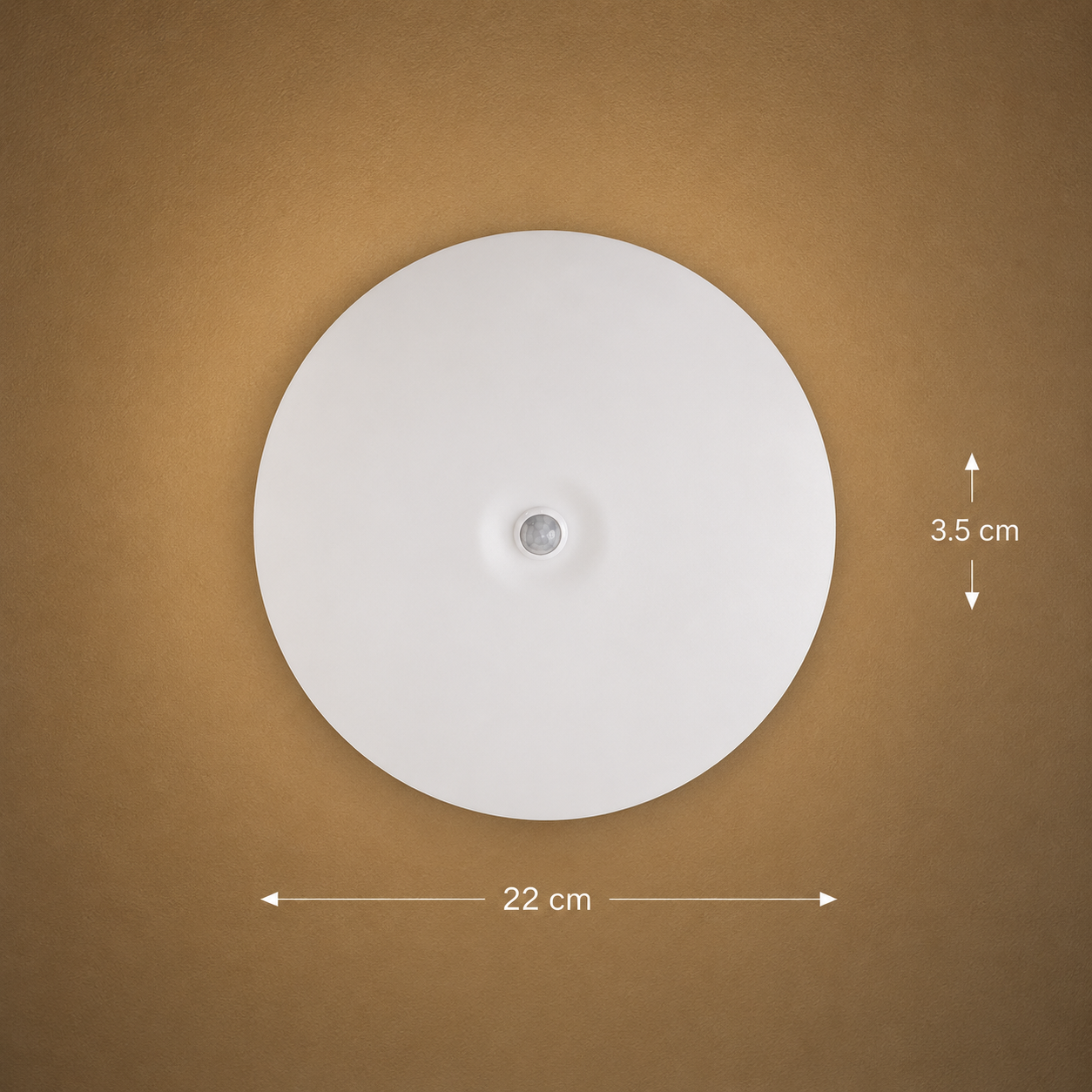 Plafoniera LED PL8001, D22cm, IP44, 8W, Lumina Rece 6000k, Plastic, Alb - imagine 4